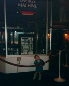 Playing with an 80'sversion of a museum interactive at the American Museum of Science and Energy in Oak Ridge, TN